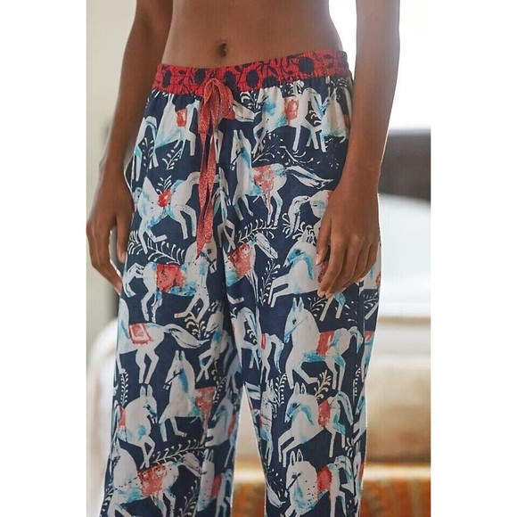 Anthropologie Cornelia O'Donovan Sweet Dreams Flannel Pajama Bottoms Size XL - Picture 2 of 15